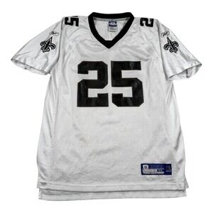 New Orleans Saints Jersey Youth XL White NFL Football Reggie Bush 25 Reebok